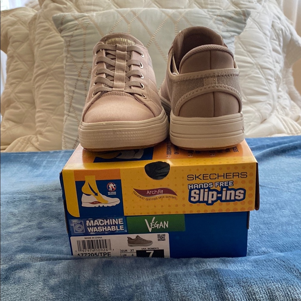 Skechers Pink Slip-On Sneakers - Picture 2 of 6